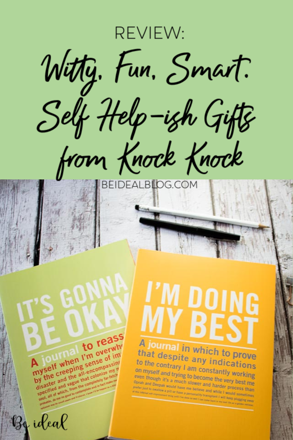 Find fun, witty, and inspirational gifts for everyone on your list. Check out my review of Knock Knock's Self help Journals and Affirmation cards.