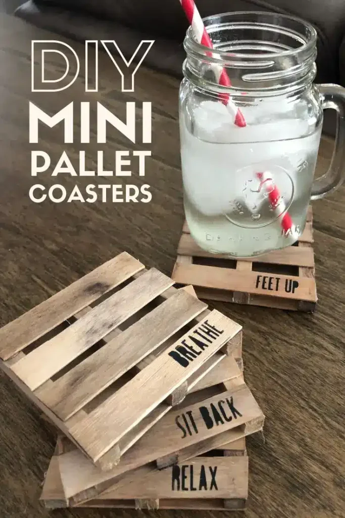 How to make your own mini pallet coasters