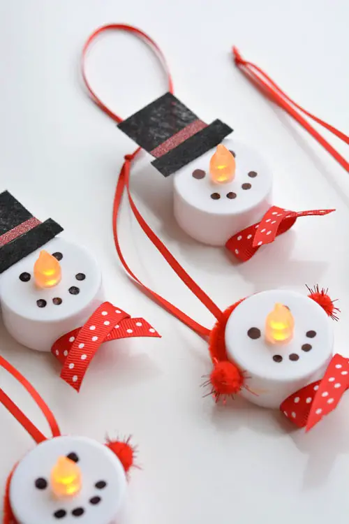 Make snowman Christmas Ornaments
