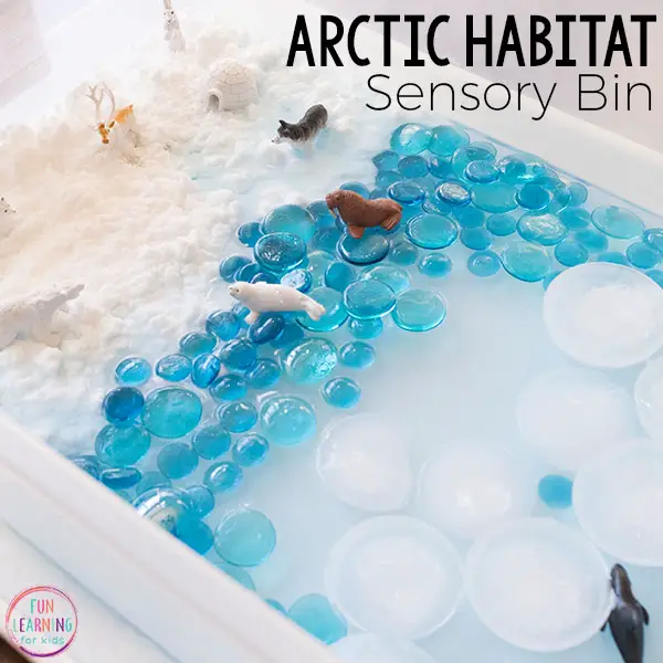 Making a sensory bin is one of the rainy day activities for kids in this post.