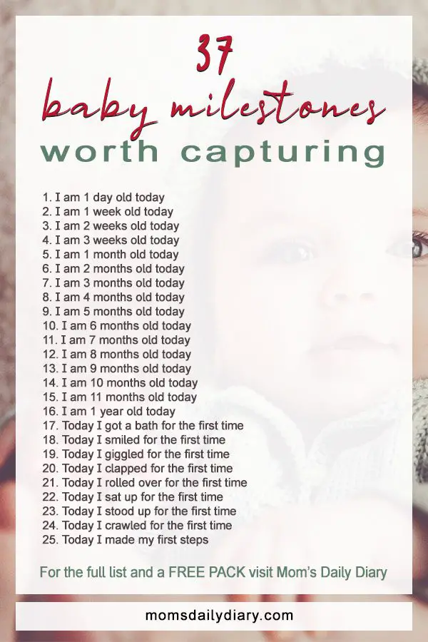 37 Baby milestones worth capturing