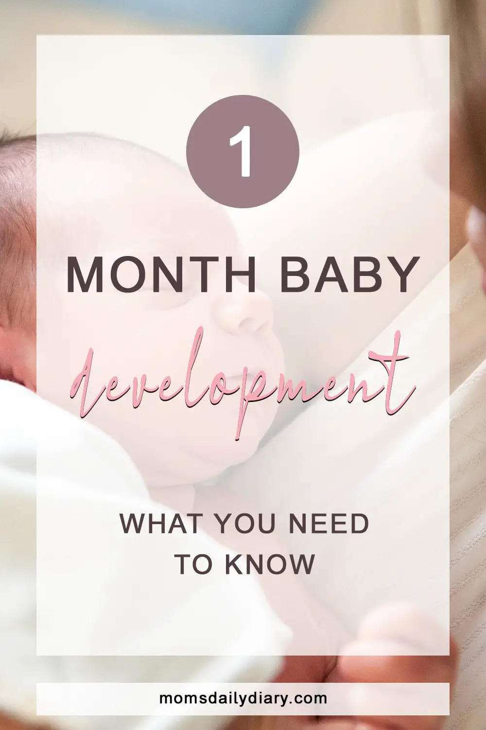 1 month baby development