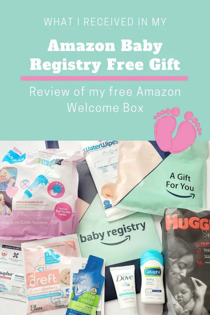 review of amazon's free gift of a welcome box when you use their registry
