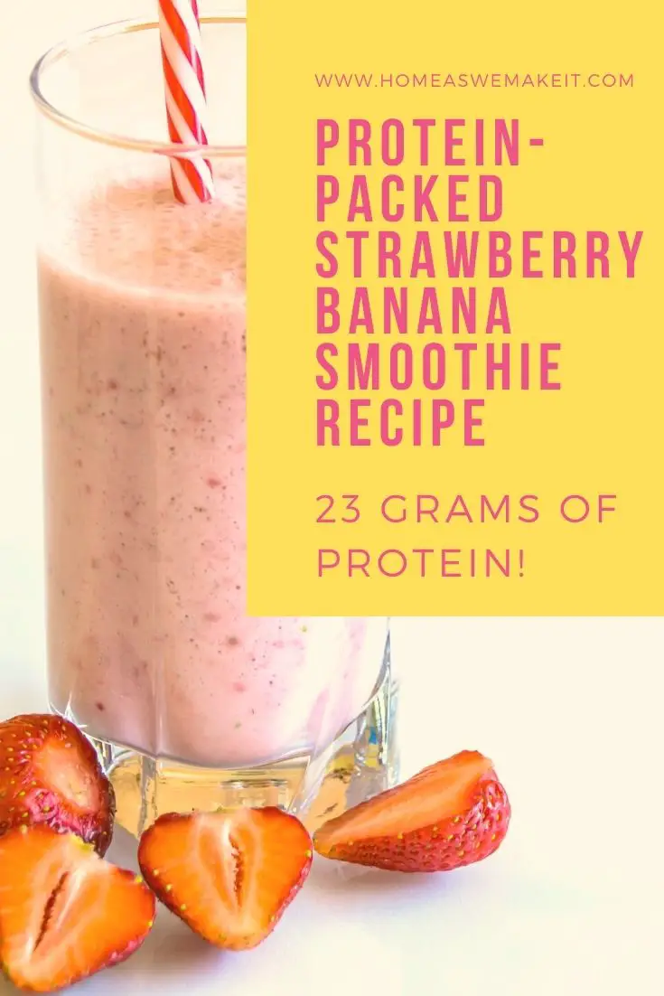 protein strawberry banana smoothie