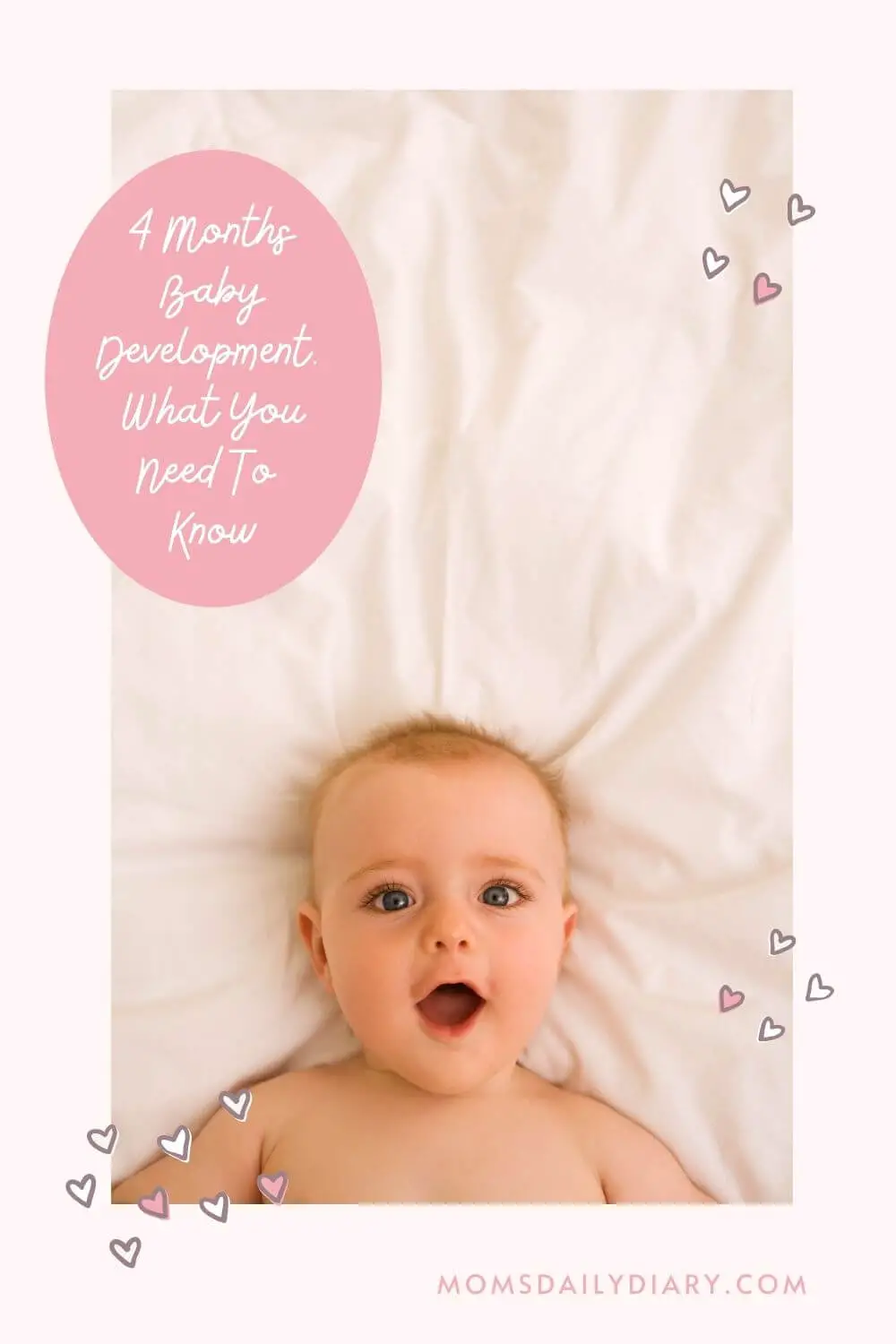 As part of their 4 months baby development your baby will start revealing their personality. Check out what else is new (and there's plenty)!