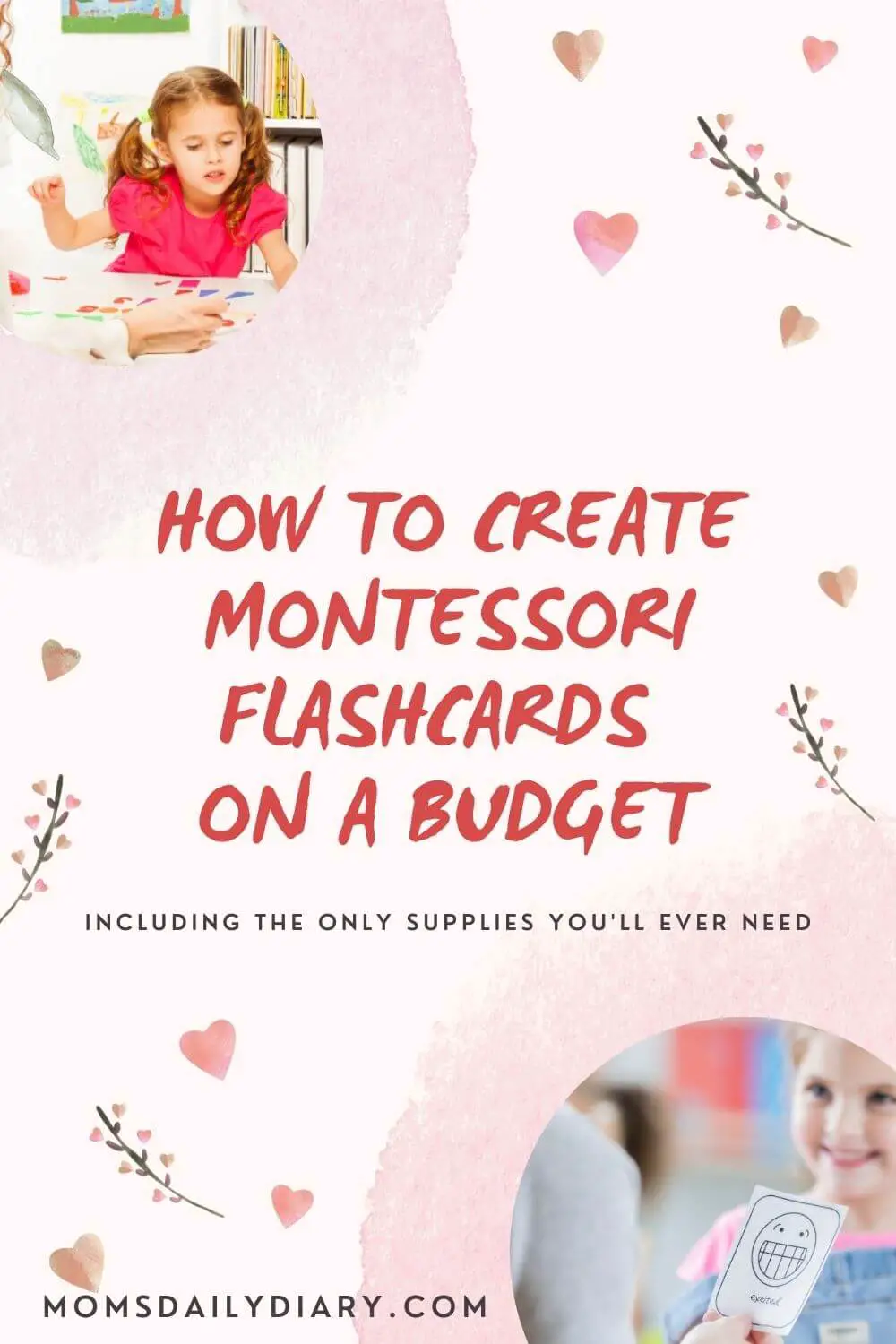 Toddler flashcards are amazing but also quite expensive. Here is how to create Montessori flashcards on a budget in just a few simple steps.