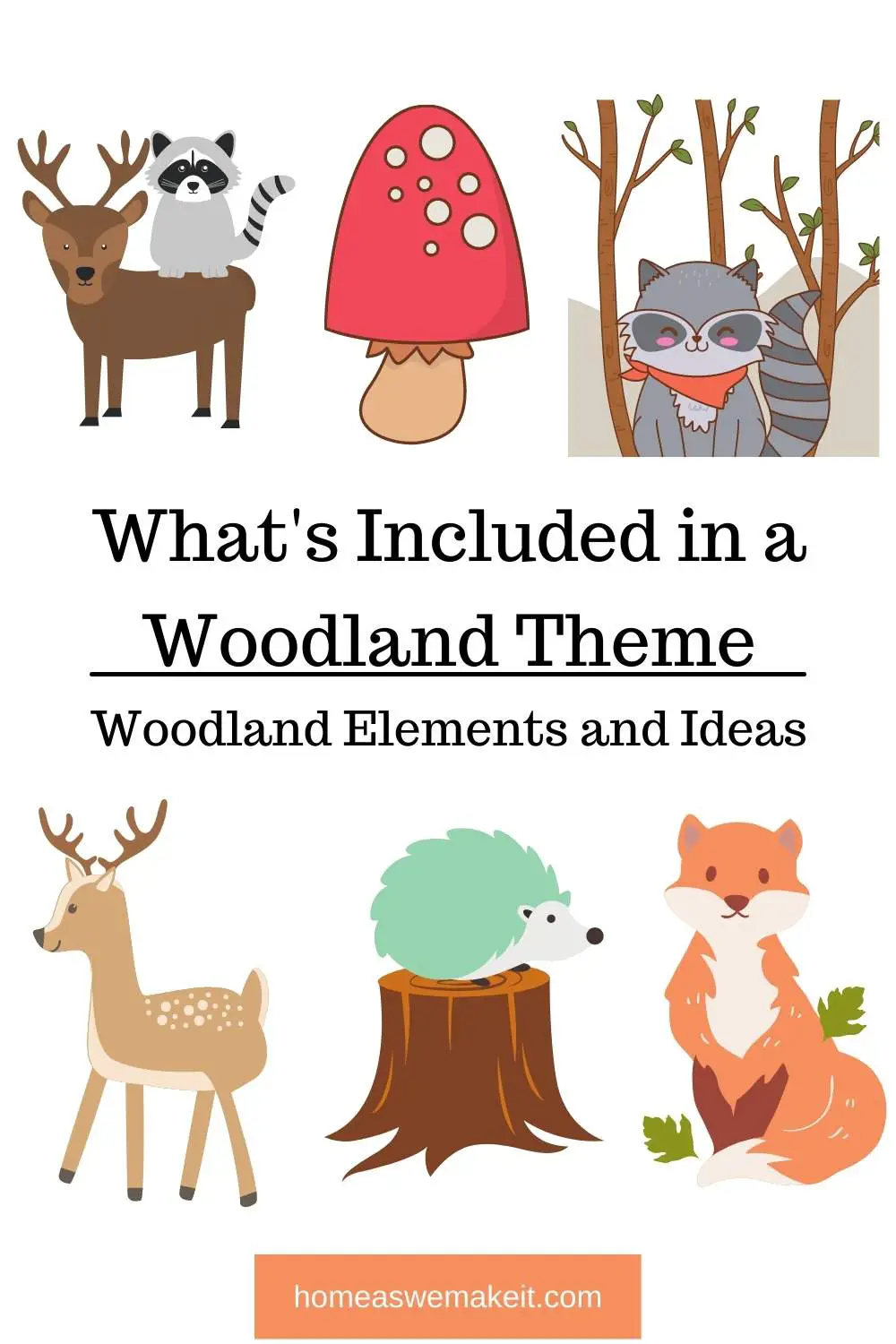 what's included in a woodland theme woodland elements and ideas