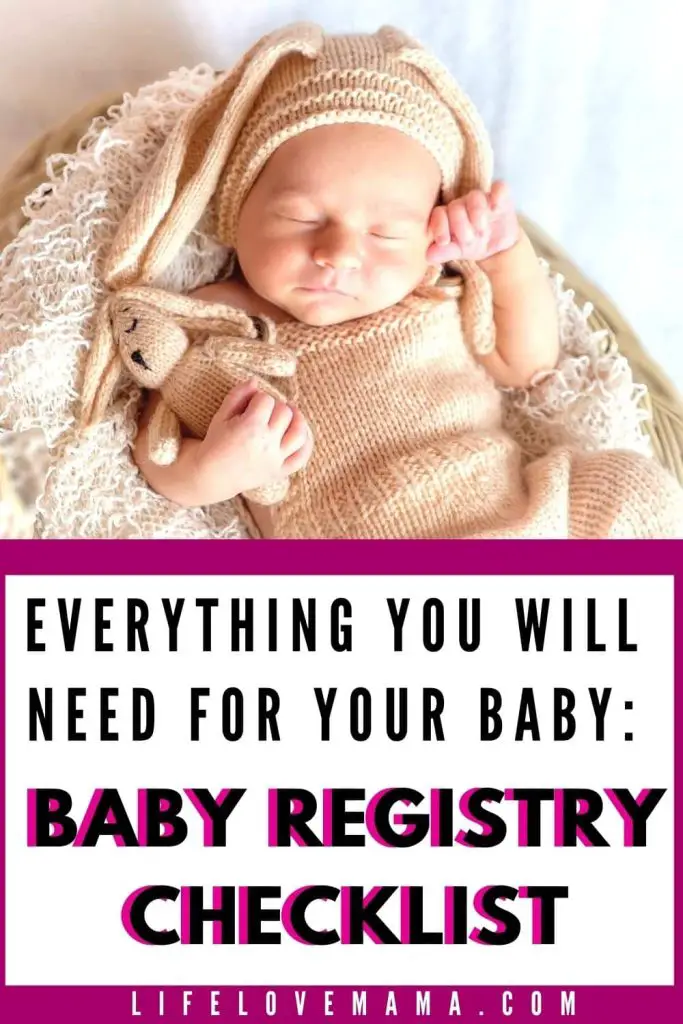 everything you will need for your baby registry checklist