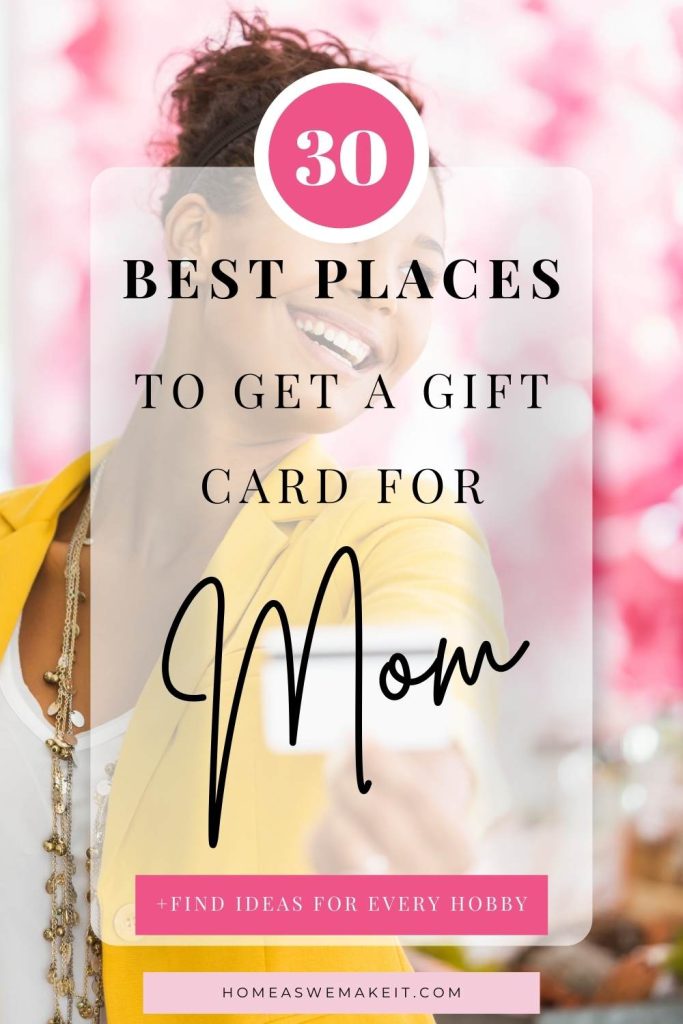 30 best gift cards for mom
