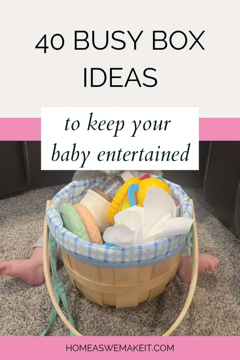 40 Busy Box Ideas That Will Keep Your Baby Entertained