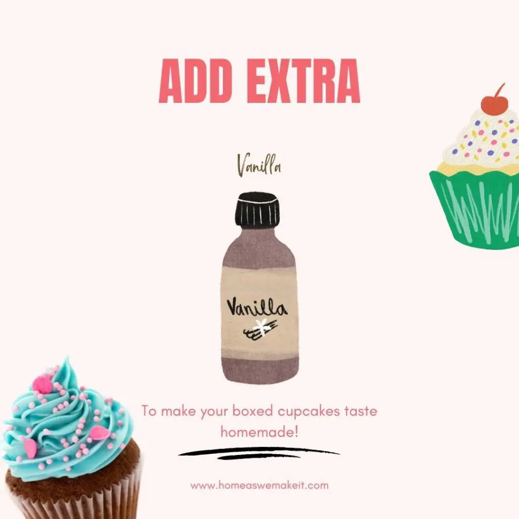 add extra vanilla to make cupcakes better from a box mix