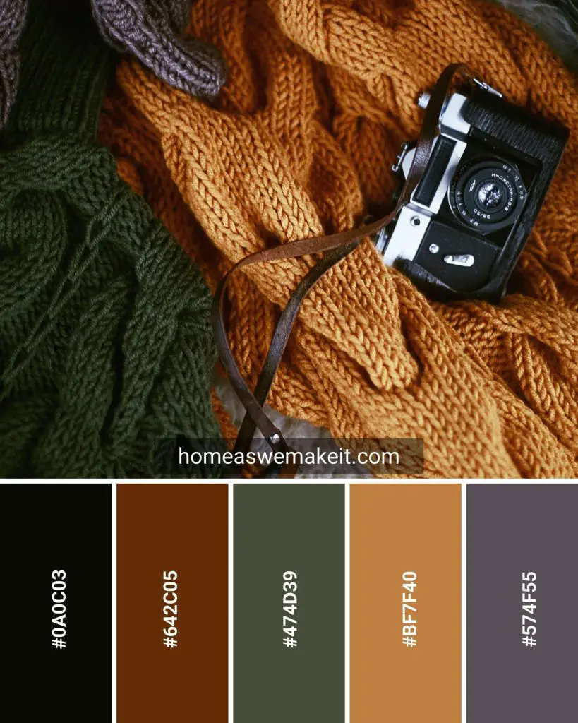 fall aesthetic color palette