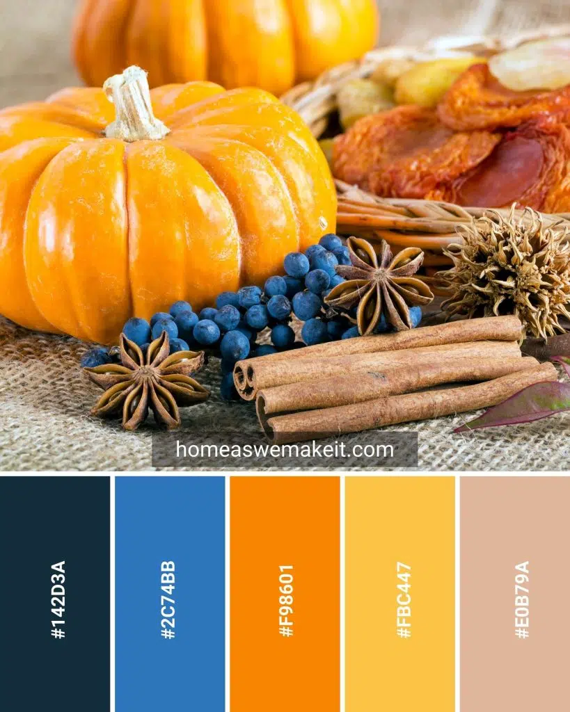 fall food color palette