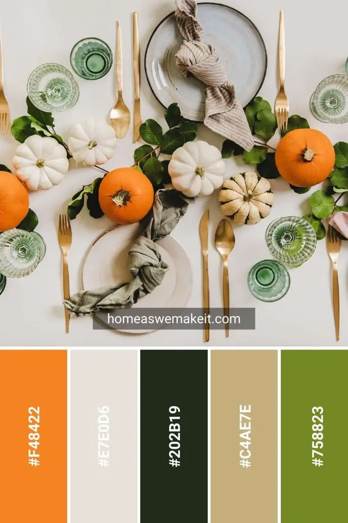 thanksgiving table colors 