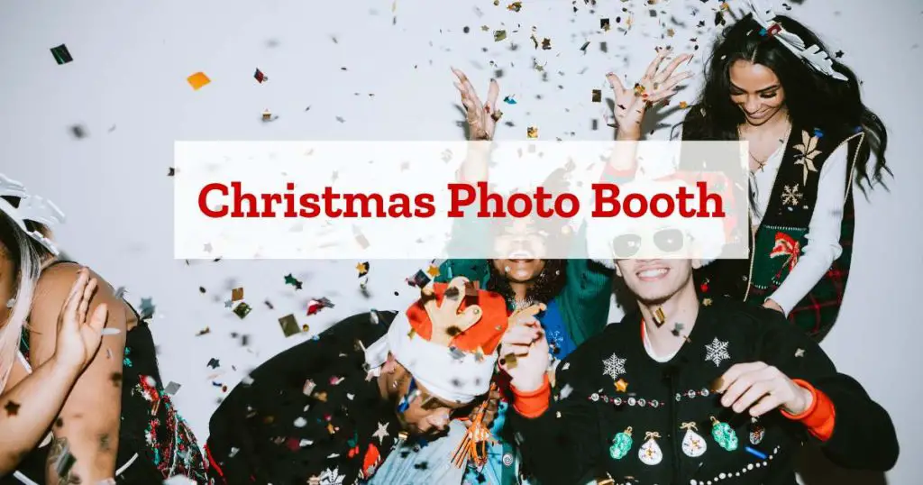 adults only christmas party theme: photo booth