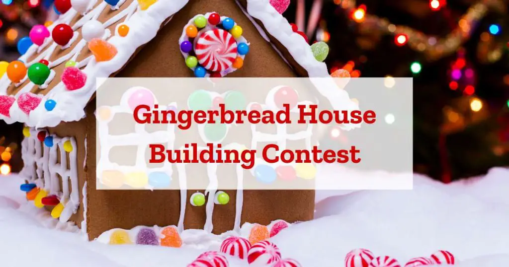 adult christmas party idea: Gingerbread House Building Contest