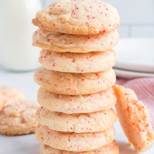 cherry chip cookies made with cake mix