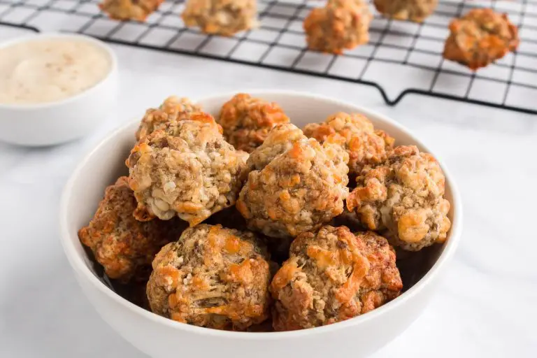 The BEST Bisquick Sausage Balls Recipe With Cheese