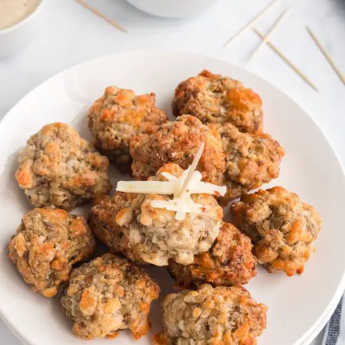 sausage balls with cheese
